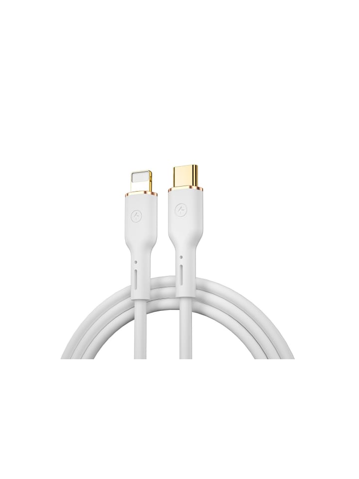 WIWU Kabel YQ01 USB-C - kompatibler Anschluss mit iPhone 30W 1,2m in Weiß