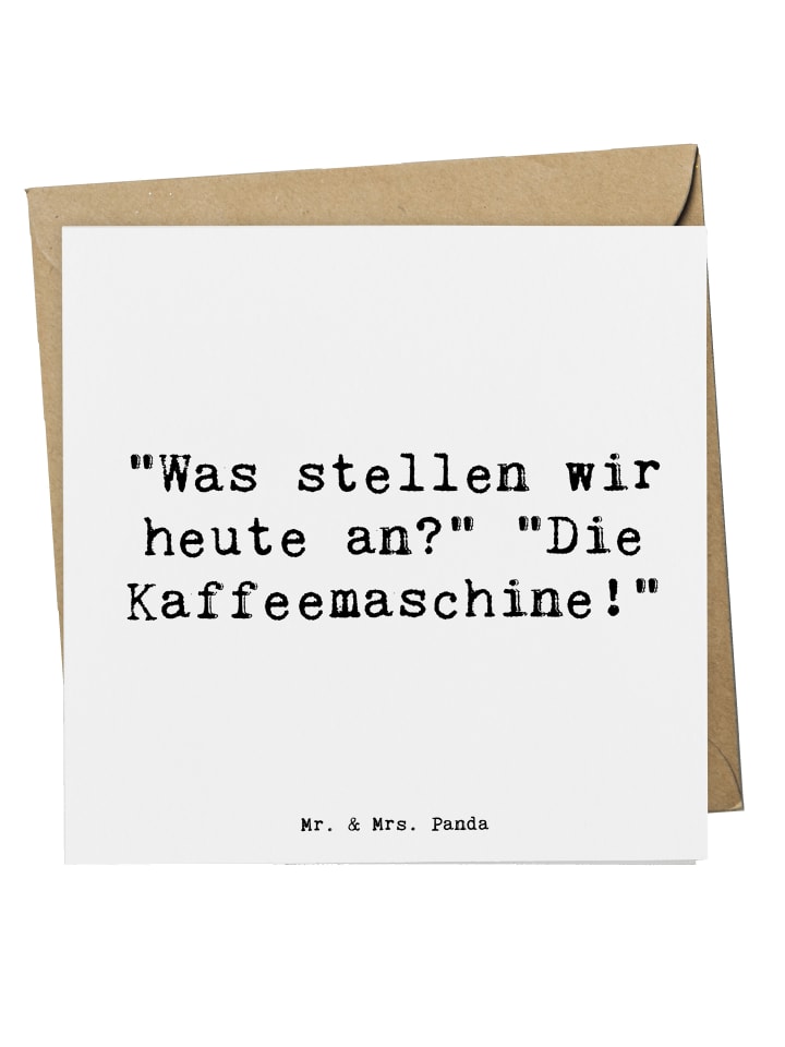 Glückwunschkarte Spruch Freude am Morgen mit Sp... in Weiß