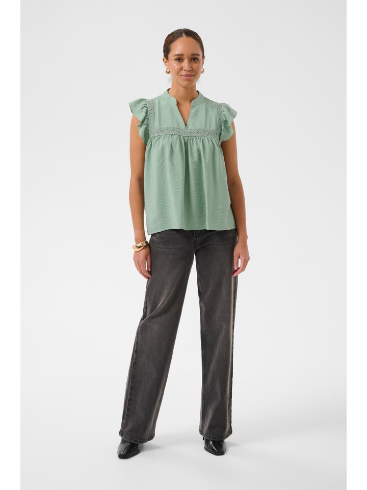 Kurzarm-Bluse KAcarrie Regular fit in Jadeite