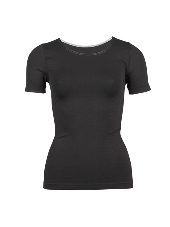 Funktionsunterwäsche Kurzarm Shirt in schwarz