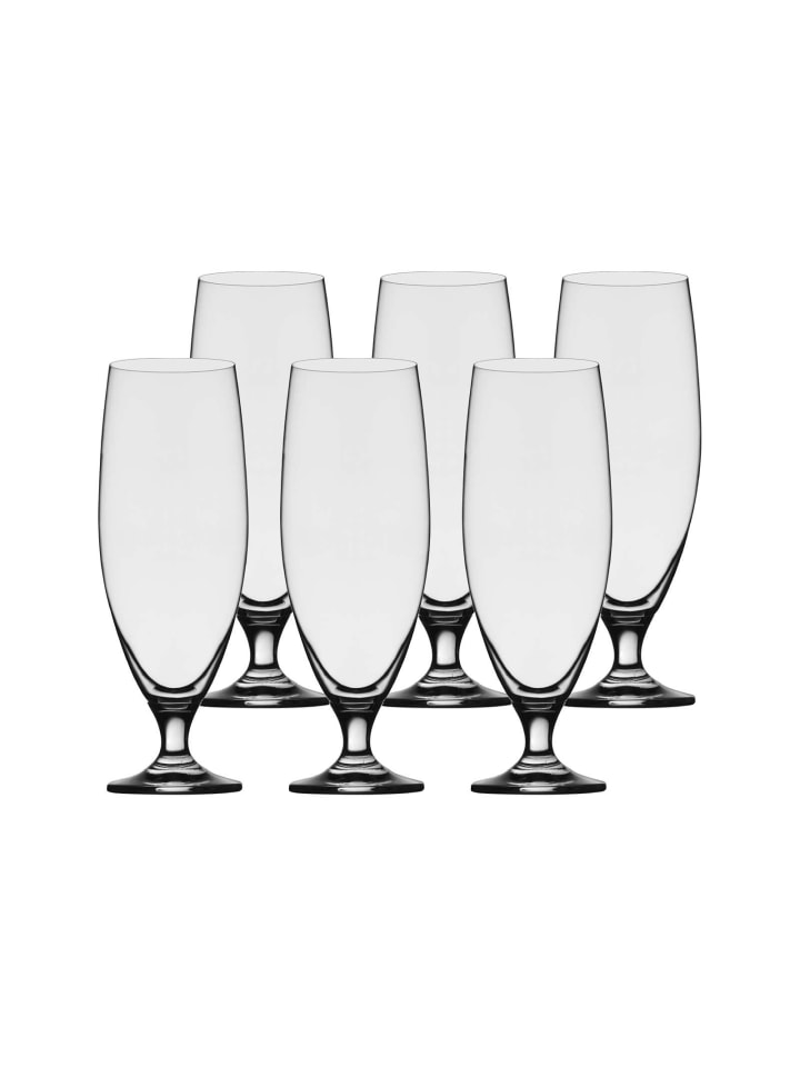6er Set Biertulpen Imperial in Transparent 300 ml
