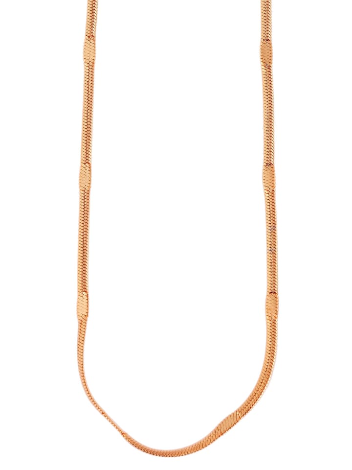 Damen Halskette – Schlangenkette aus Edelstahl 45 cm in gold