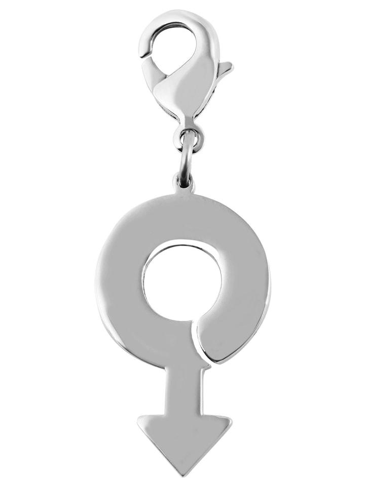 Unisex Anhänger – Charmanhänger aus Edelstahl in silber