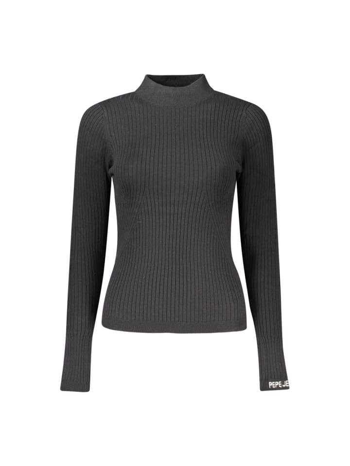 Schwarz Baumwolle Damen Pullover