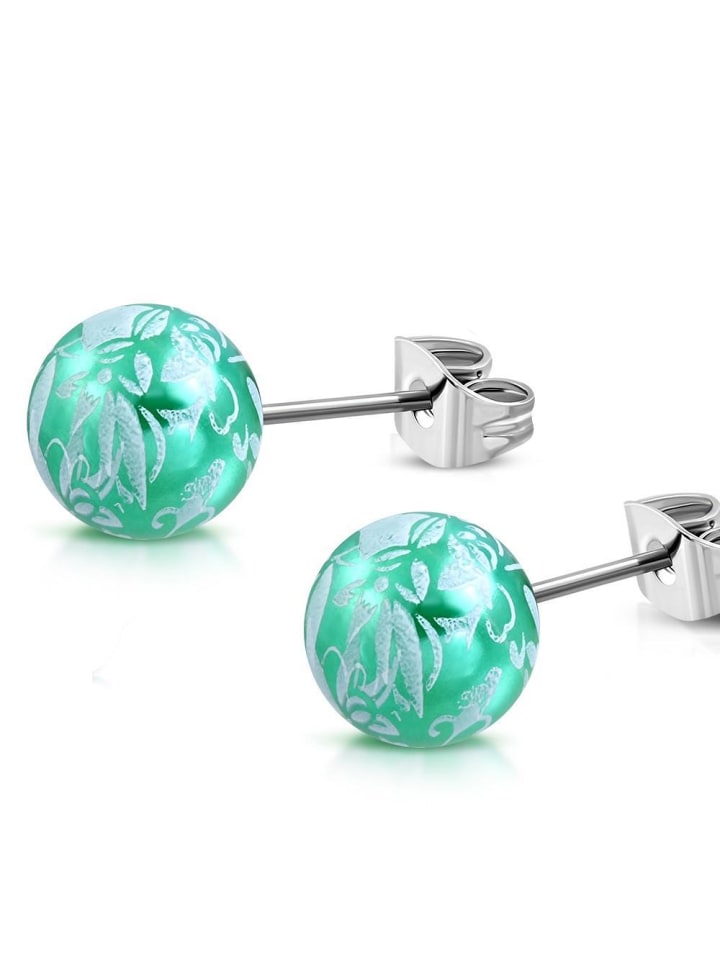 Ohrstecker in Türkis