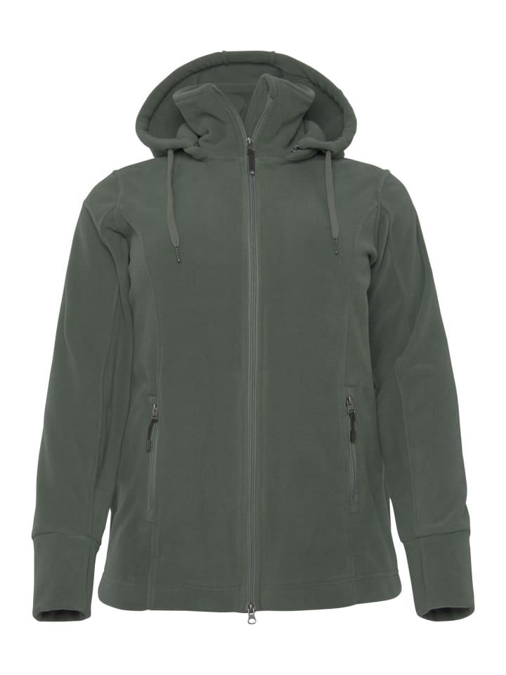 Fleecejacke in salbeigrün