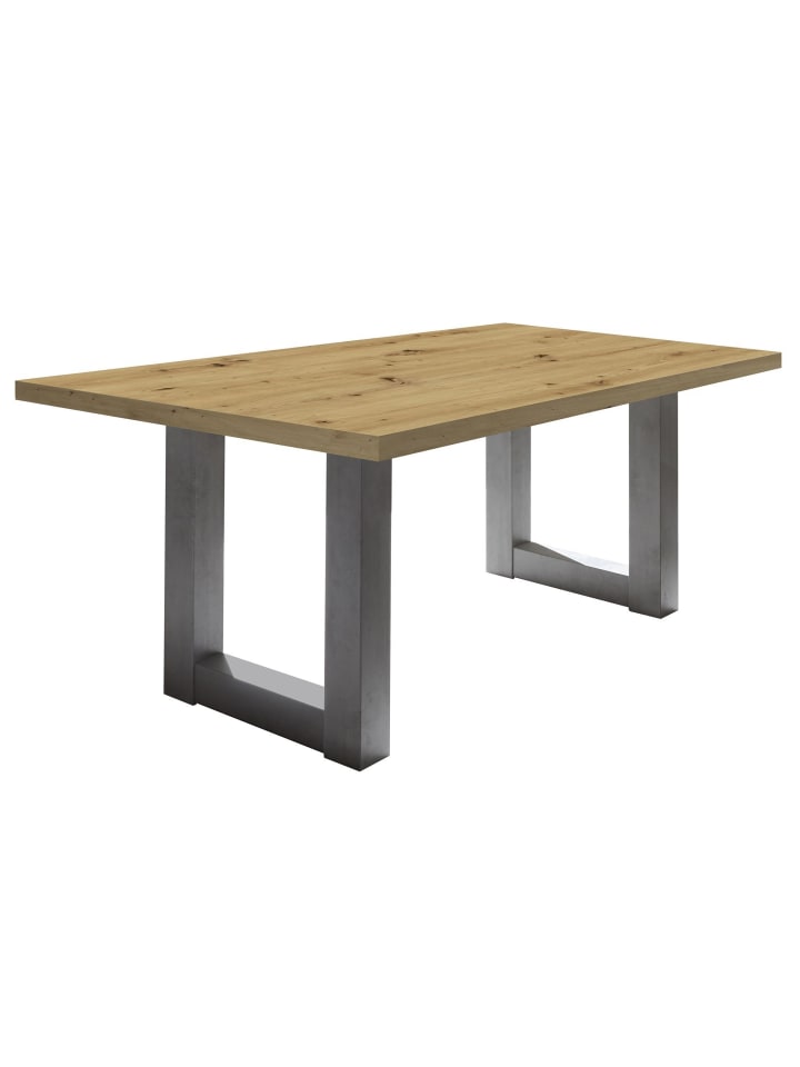 ESSZIMMERTISCH Eila 4 200 x 100 x 75 Esstisch Graphit/Asteiche