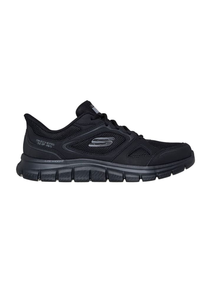 Sportliche Slipper in Schwarz