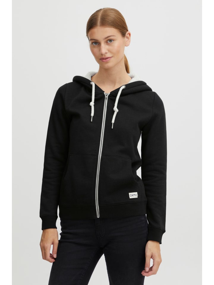 Kapuzensweatjacke OXBinja in Schwarz