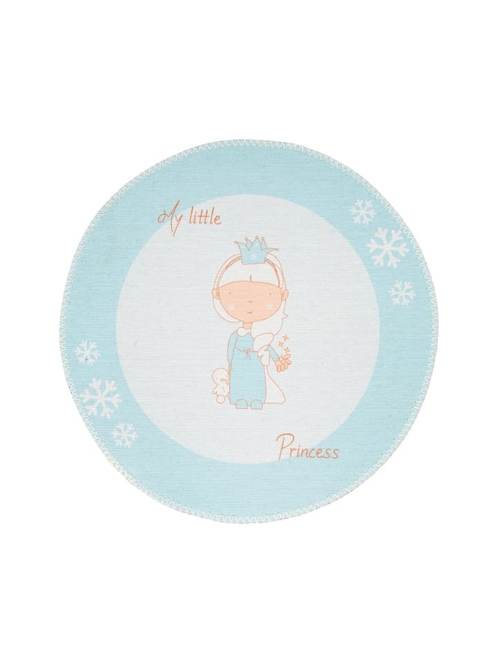 Flachgewebe Teppich Bambi 125 in Mint