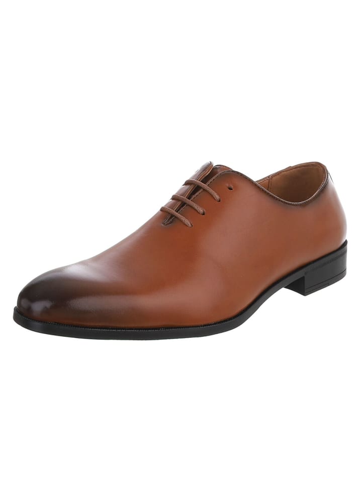 Halbschuh in Camel