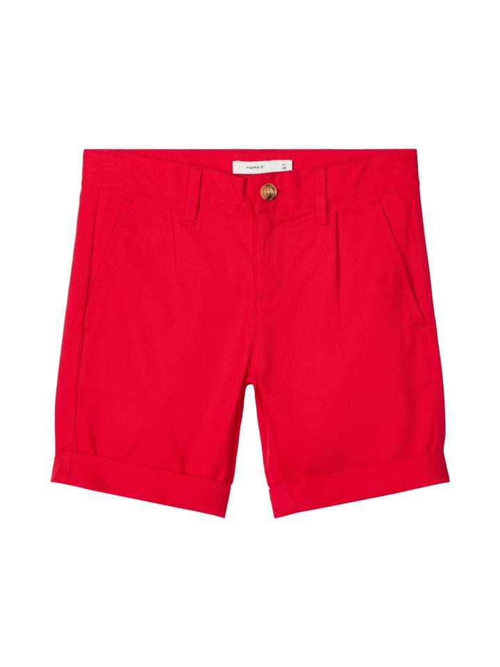 Name It Jungen Webshorts aus Baumwolle mit Taschen True Red 128