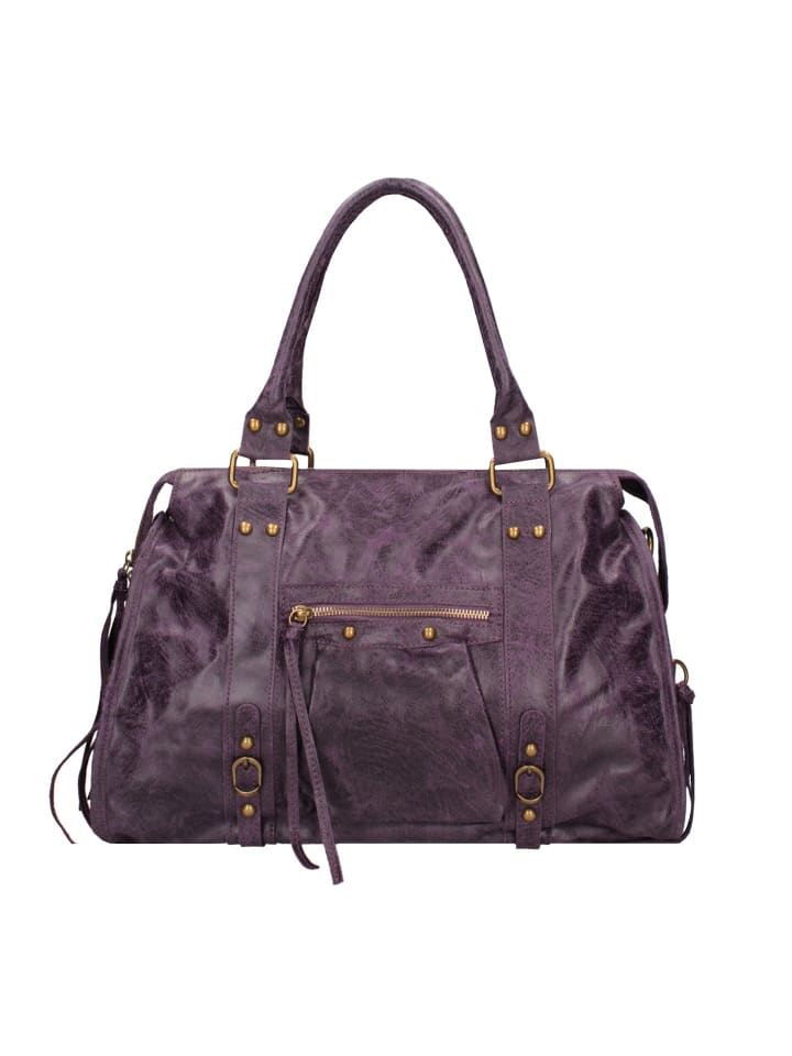 Schultertasche in PURPLE SCURO