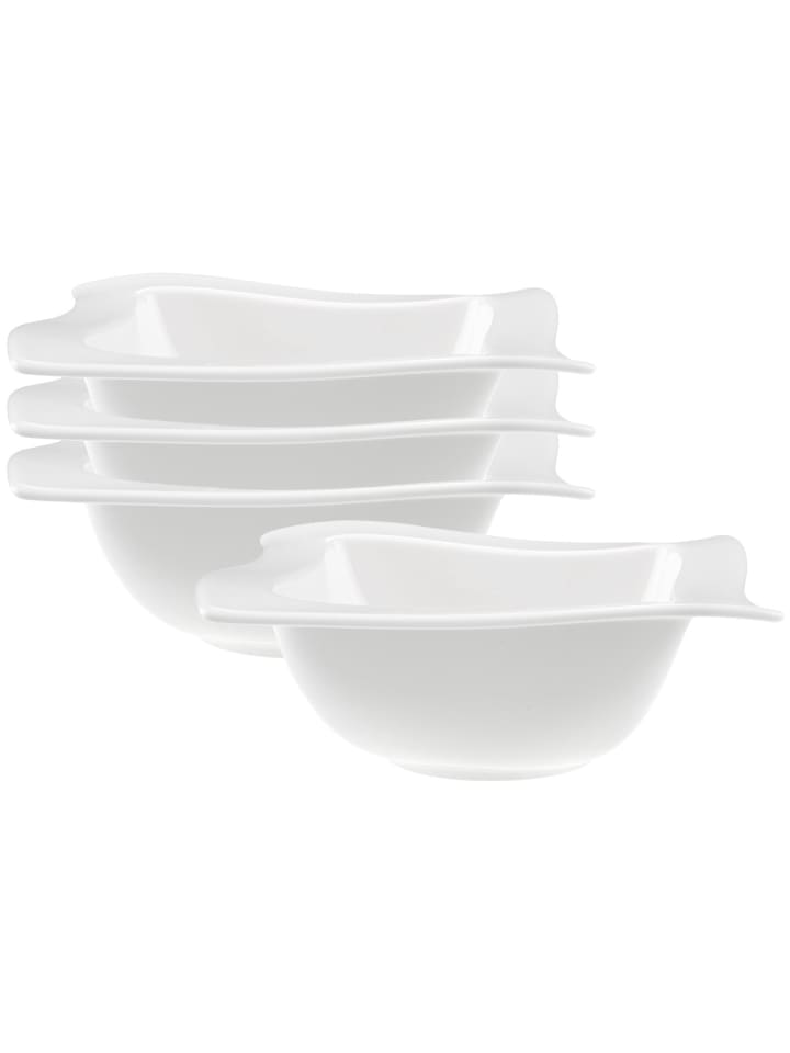 4er Set Bols NewWave in Weiß ø 17 cm