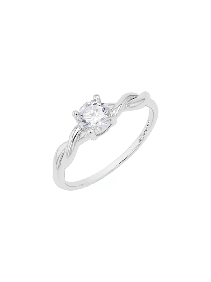 Ring Silber 925, rhodiniert in silber