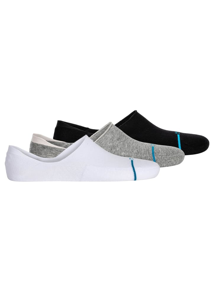 Socken 3er Pack in Schwarz/Grau/Weiß