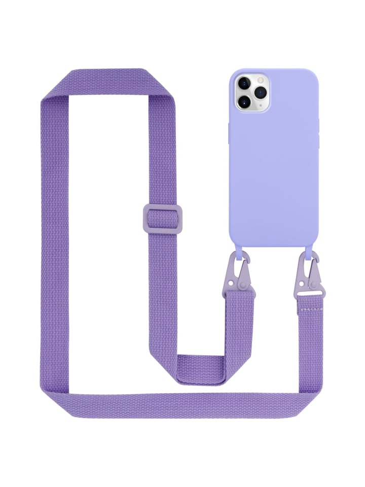 Handykette für Apple iPhone 11 PRO MAX Hülle in LIQUID HELL LILA