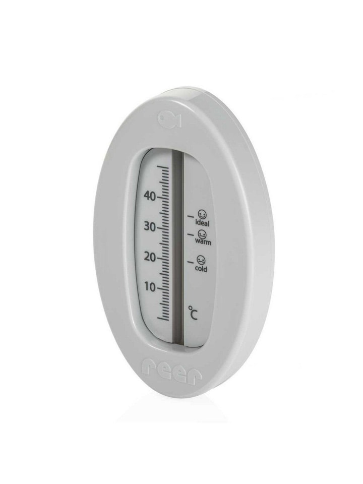 Badethermometer oval - grau in Grau ab 0 Monate