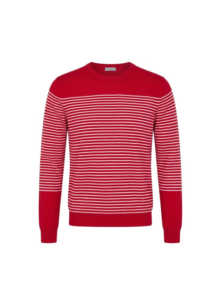 Blau Rot Baumwolle Herren Pullover