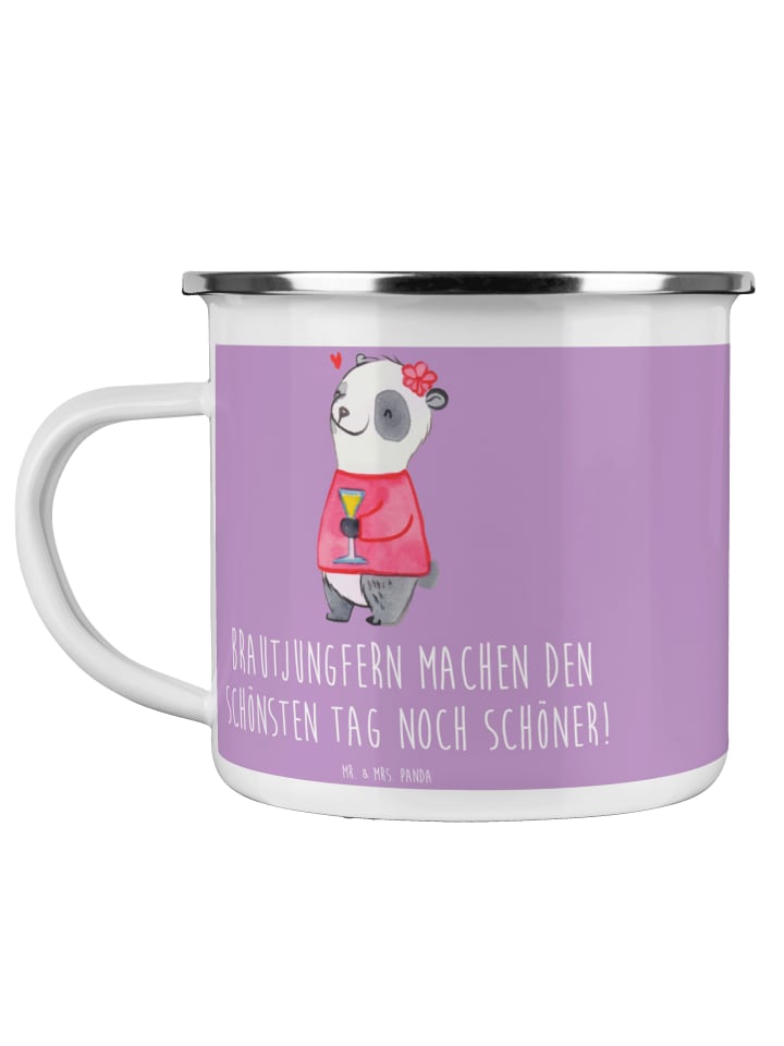 Trinkbecher Brautjungfern Wunder mit Spruch in Lavendeltraum