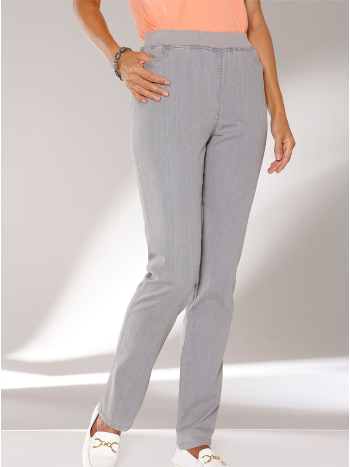 Jeans in grey-denim