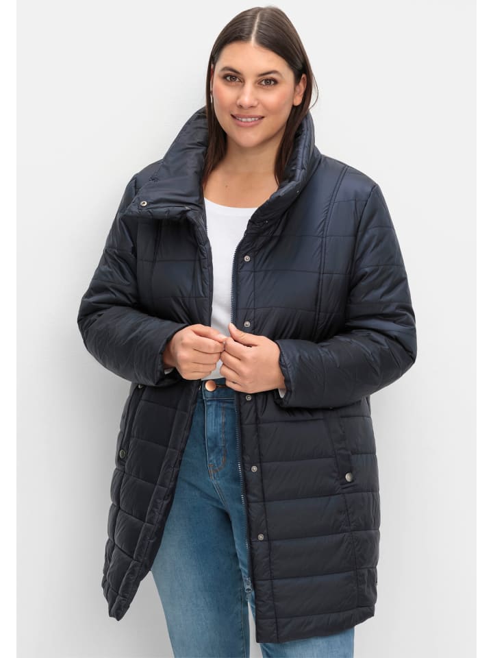 Steppjacke in tiefblau