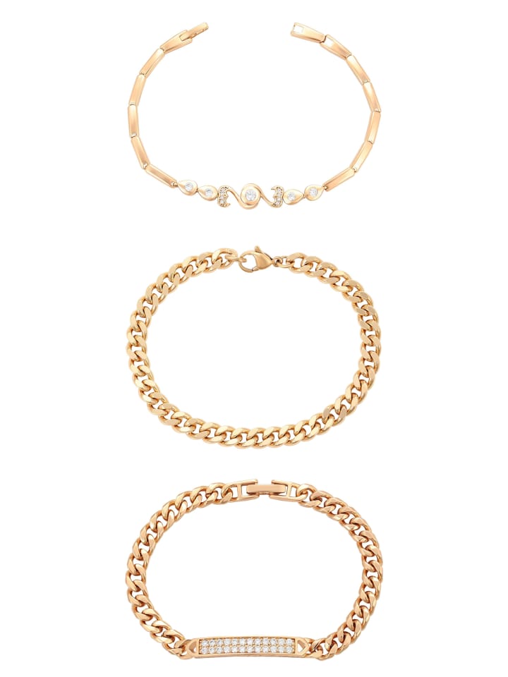 Women Bracelets Set in gold
