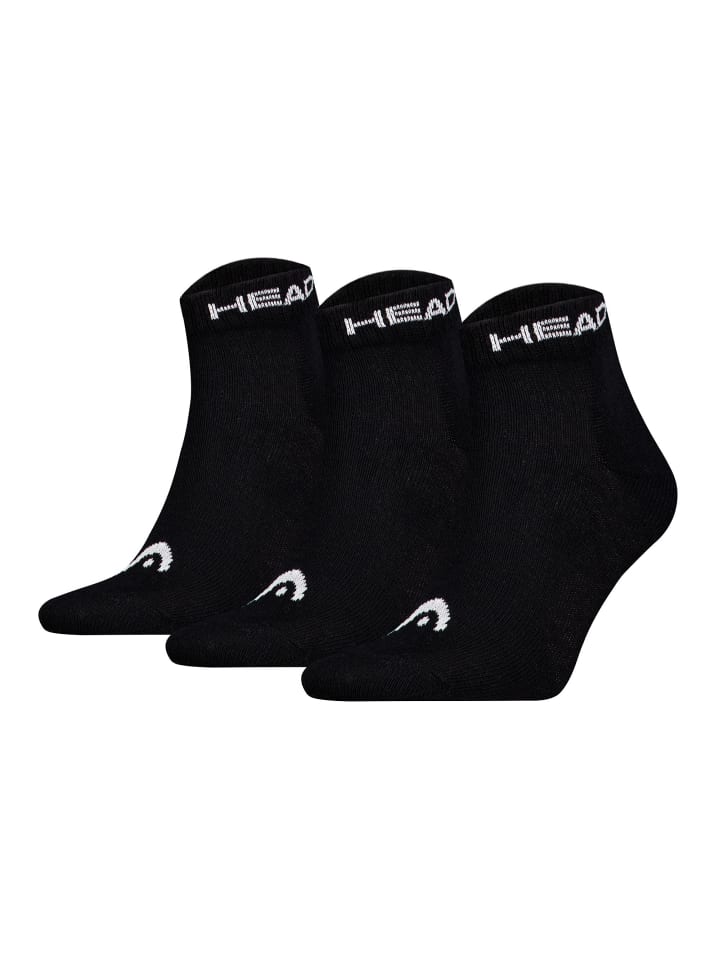 Socken 3er Pack in Schwarz