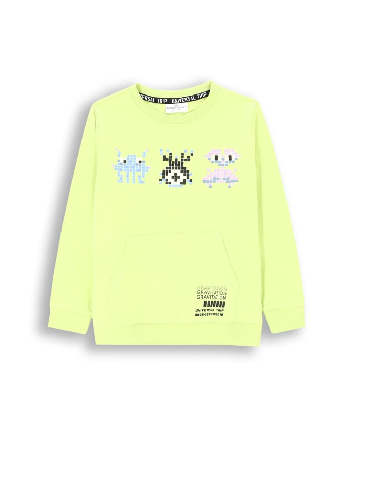 T-Shirt mit langen Ärmeln in limonengrün