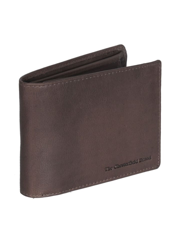 Marion Geldbörse RFID Schutz Leder 12 cm brown
