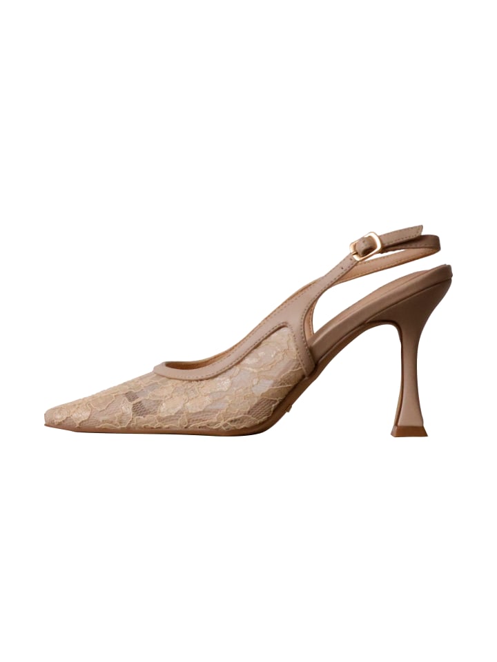 Pumps mit Absatz aus Paris Beige