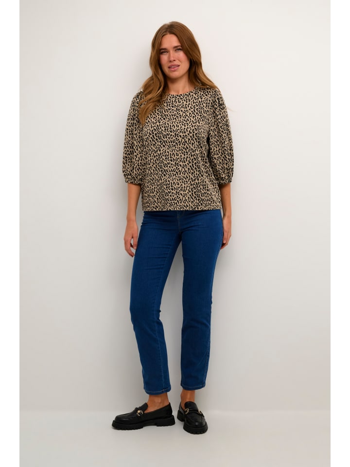 Langarm-Shirt KAjanni Regular fit in Leopard Jacquard