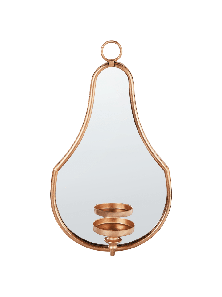 Kerzenständer BAZARNES in Gold - (W) 24 x (H) 45 x (L) 10 cm Vertikal