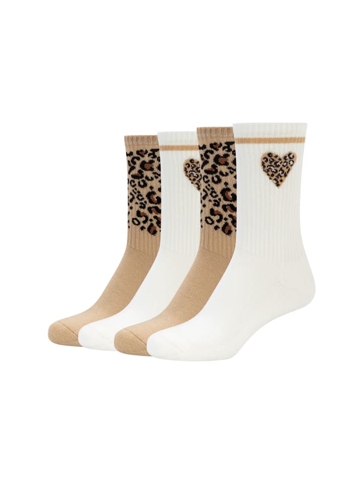 Socken comfort leo tennis 4er Pack curds & whey