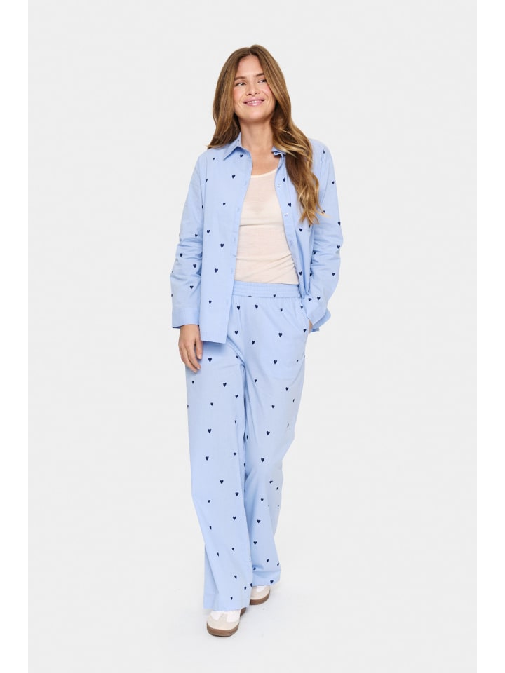 Casual Hose JalineSZ Lockere Passform in Serenity NightSky Harts