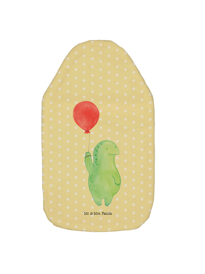 Wärmflasche Schildkröte Luftballon ohne Spruch in Gelb Pastell