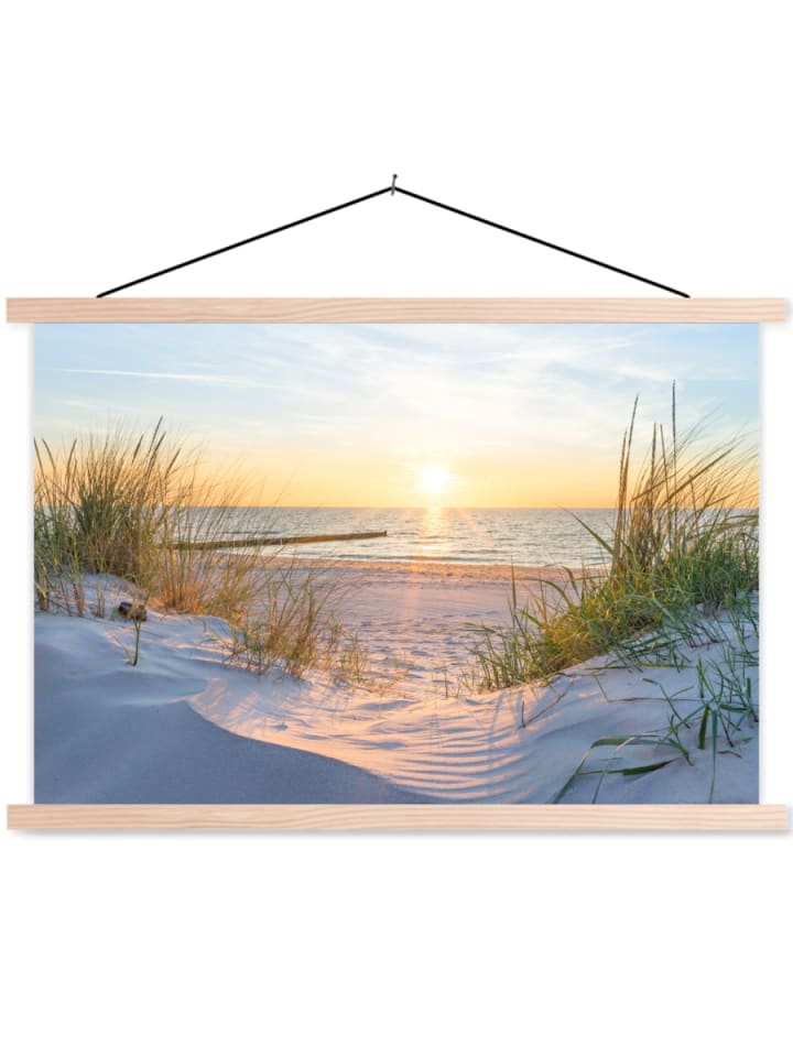 Poster mit Leiste Sonnenuntergang