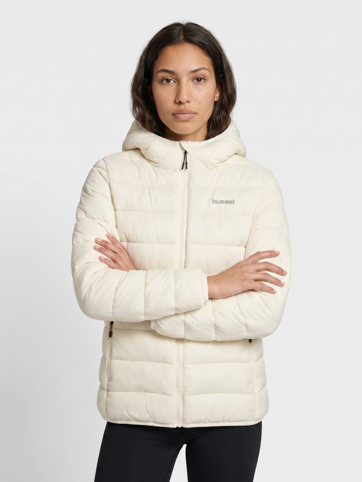 Reißverschluss Jacke Hmllightweight Damen in Weiß
