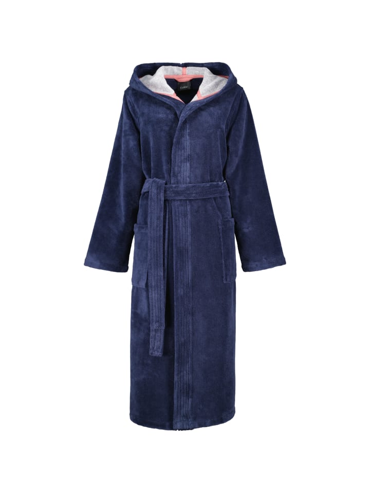 Cawö Home Bademäntel Damen Kapuze Doubleface 830 marine - 12 in marine - 12
