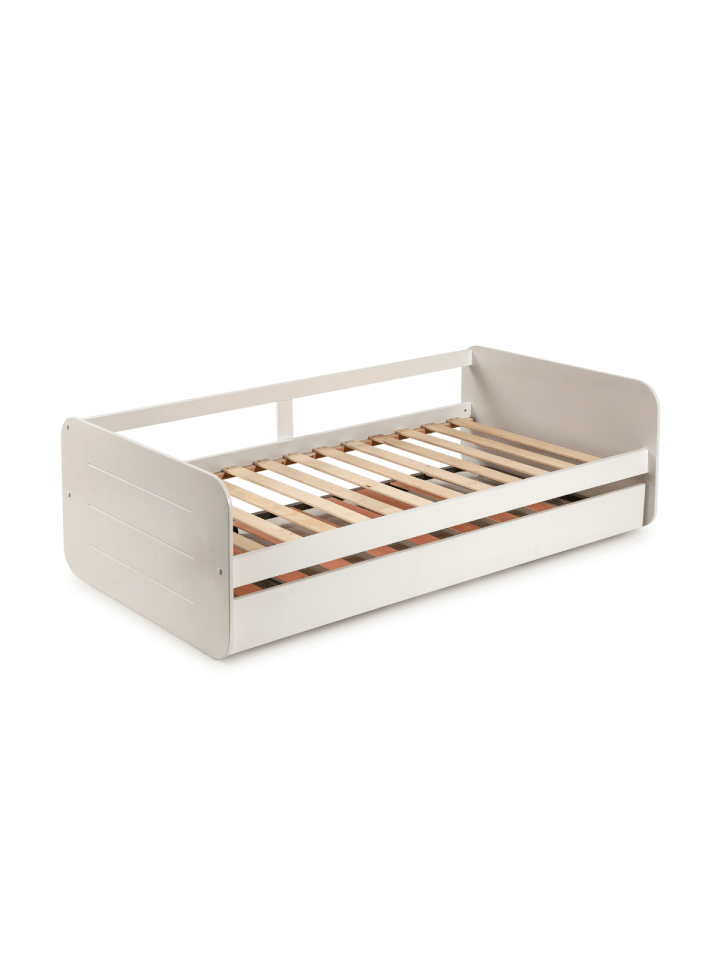 Bett NAHIA in Weiß - (W)195,2 x (H)60 x (L)105 cm