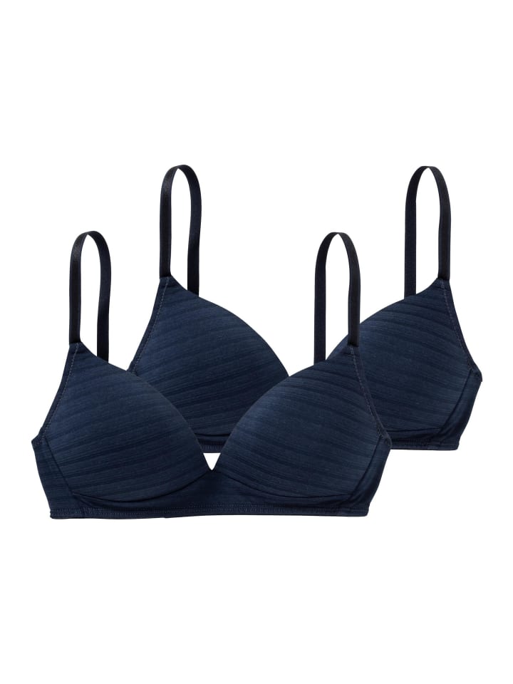 Schalen-BH Cotton & More in Blueberry