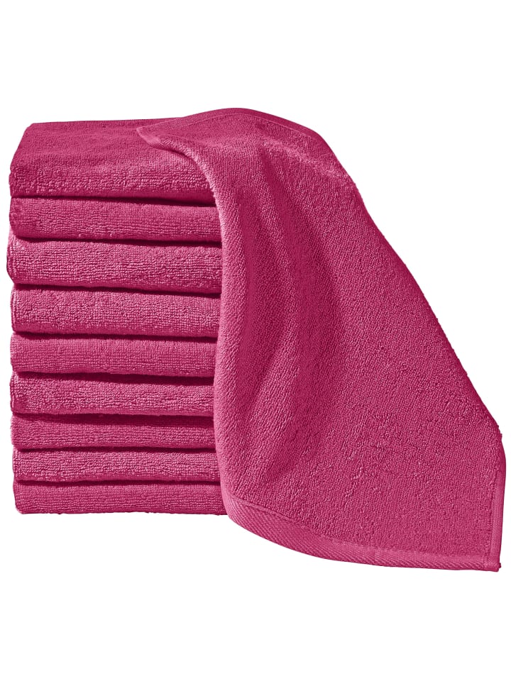 Seiftuch 10er-Pack Heidenheim in fuchsia