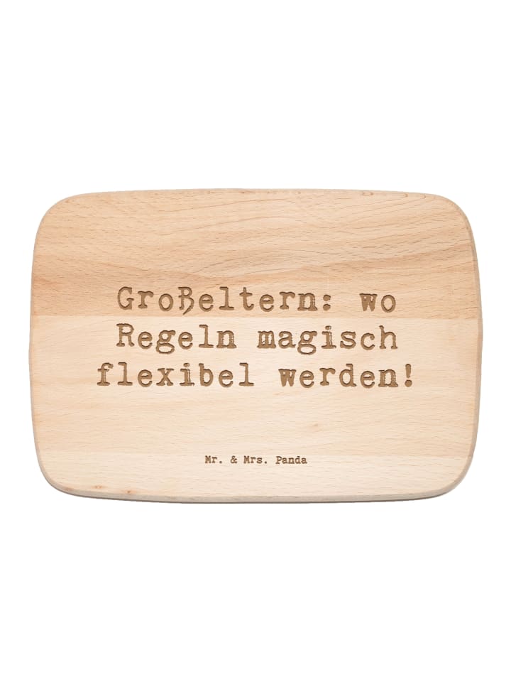 Frühstücksbrett Spruch Großeltern Magie mit Spruch in Transparent
