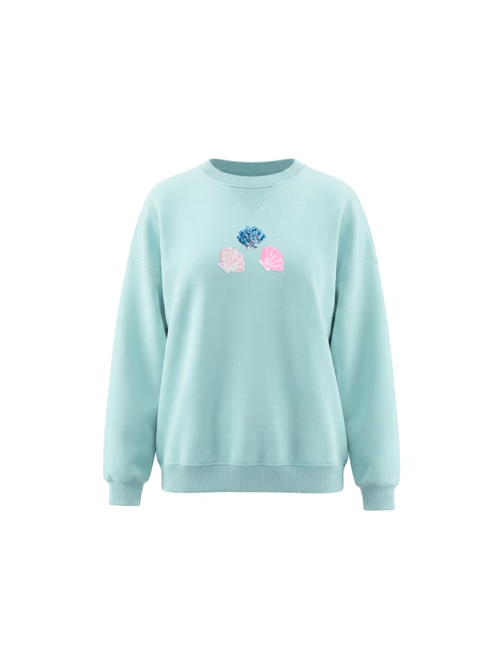 Women Sweatshirt in Aqua