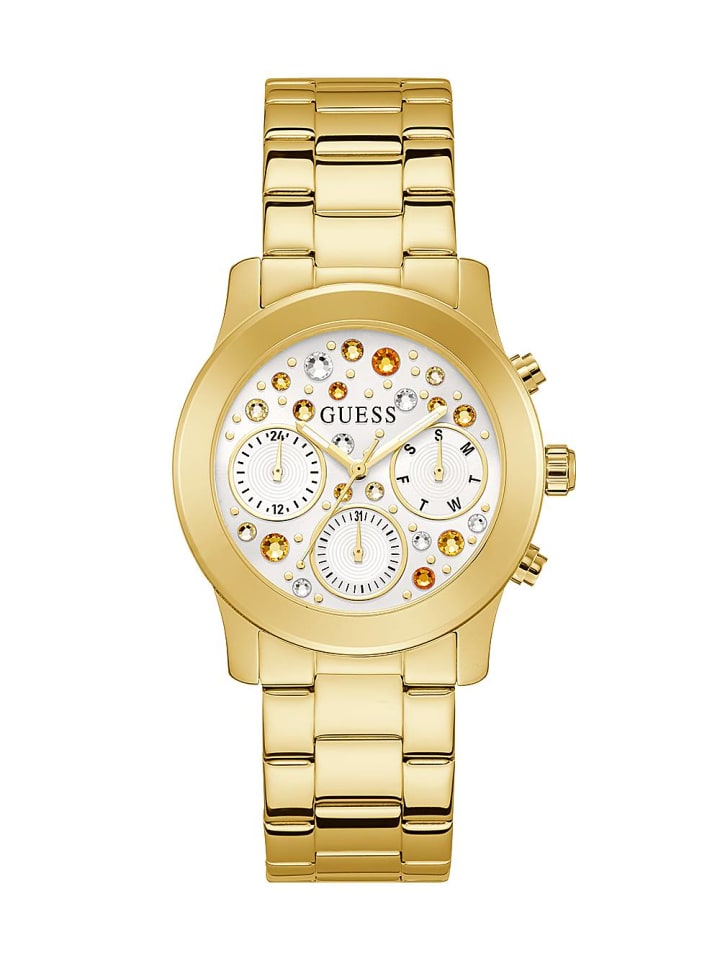 Guess Damen Armbanduhr 38 mm Armband Edelstahl GW0559L2 in gold