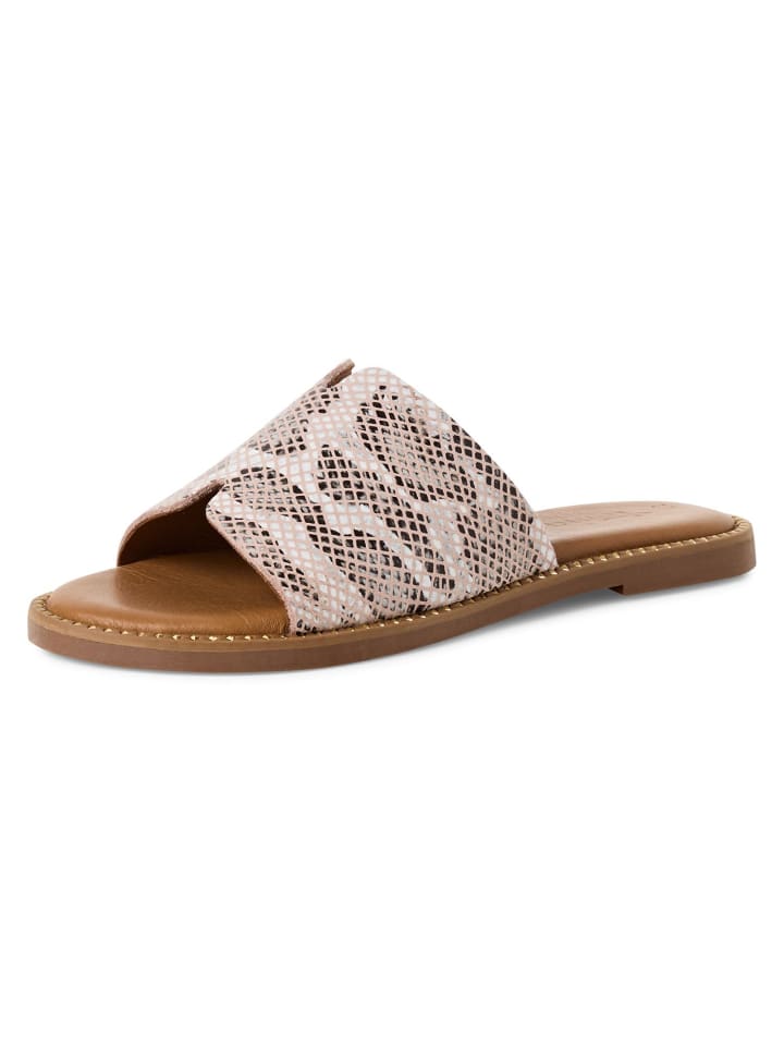 Pantolette in BEIGE SNAKE