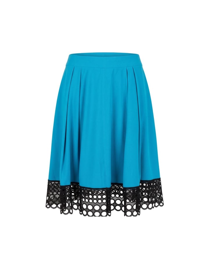 Blau Acetat Damen Rock