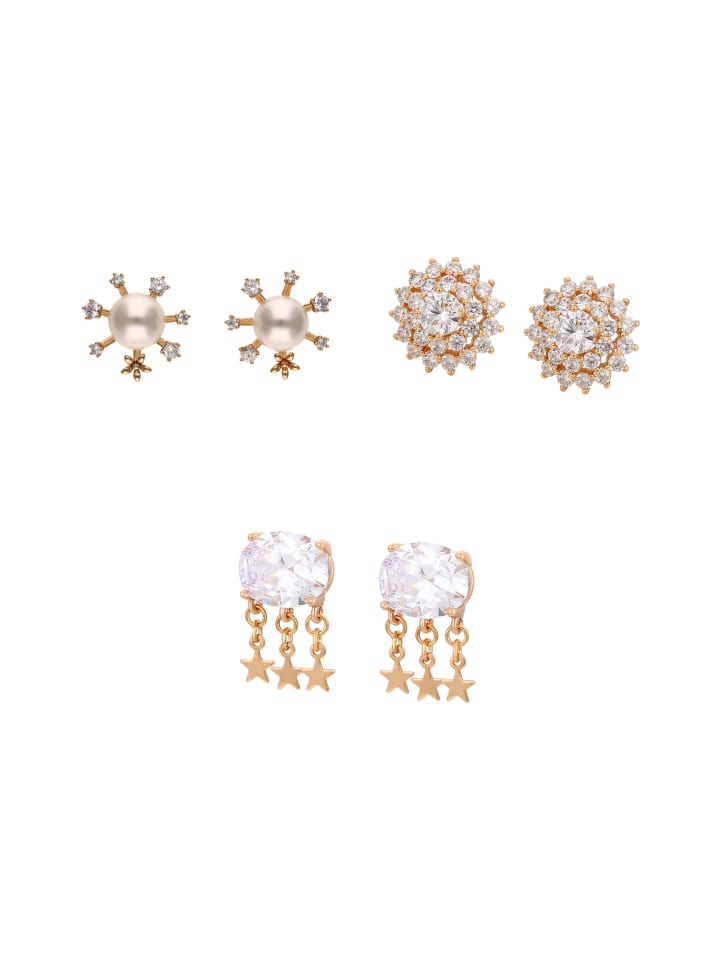 Women Earrings Set in gold