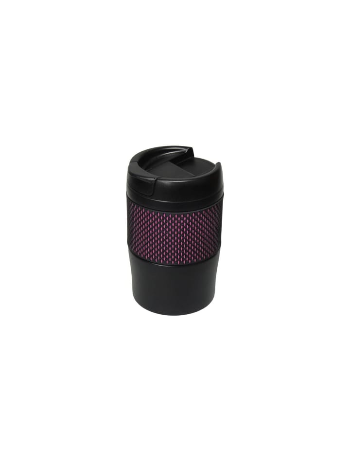 Isolierbecher "Temptation" in schwarz/pink - 300 ml