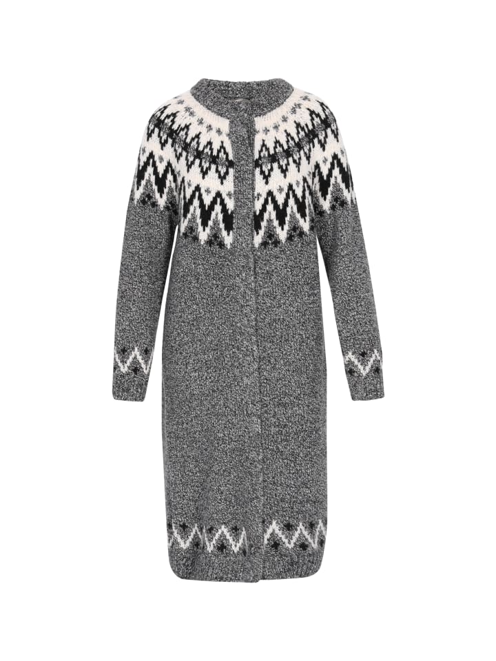 Women Cardigan in black multicolor